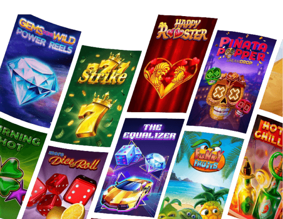Auswahl an RTbet Spielautomaten mit Titeln wie Forge of Olympus und Wild Seas
